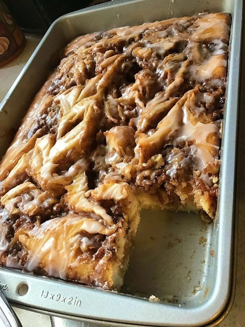Indulge in Sweet Comfort: Homemade Cinnabon Cinnamon Roll Cake