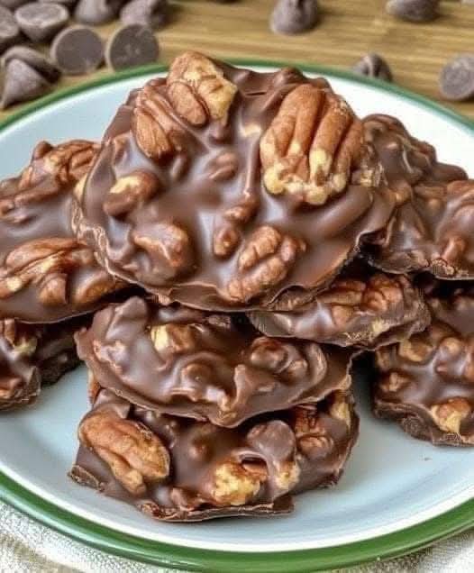 Homemade Turtle Candy with Pecans and Caramel