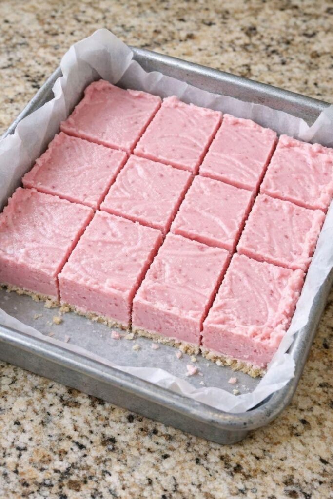 strawberry cream freezer bars img 0525