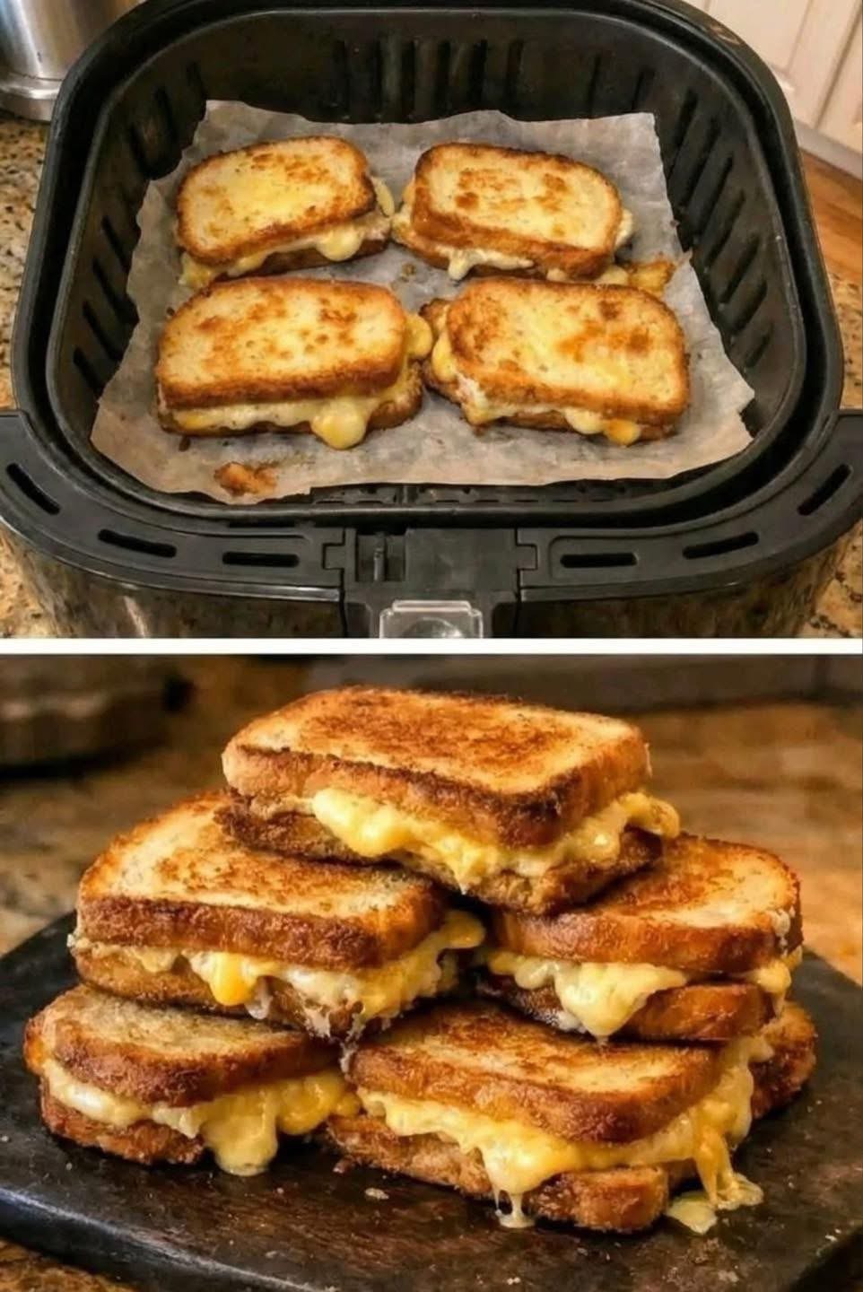 The Best Air Fryer Grilled Cheese Sandwich