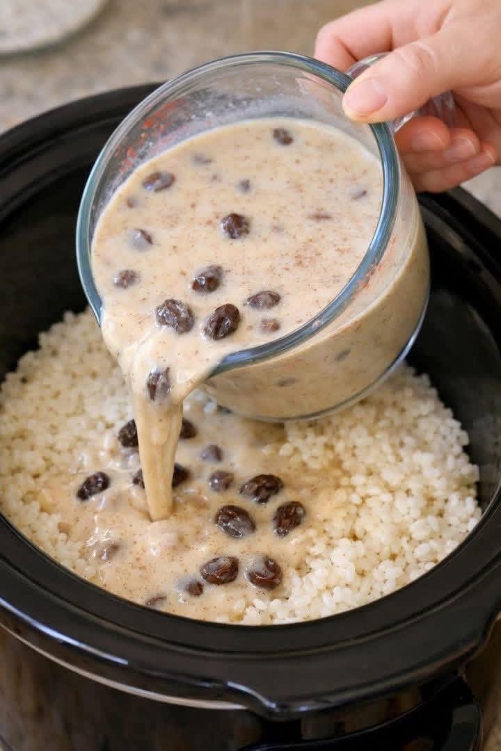 Slow Cooker Cinnamon Raisin Rice Pudding Slow Cooker Cinnamon Raisin Rice Pudding