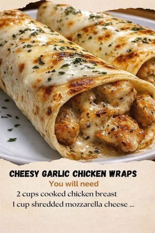 The Ultimate Cheesy Garlic Chicken Wraps Recipe img 0590