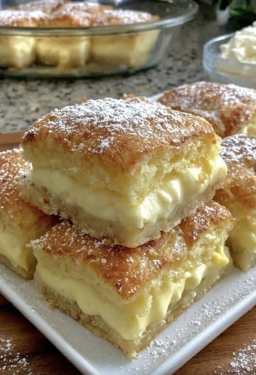 Vanilla Custard Cream Squares img 0644