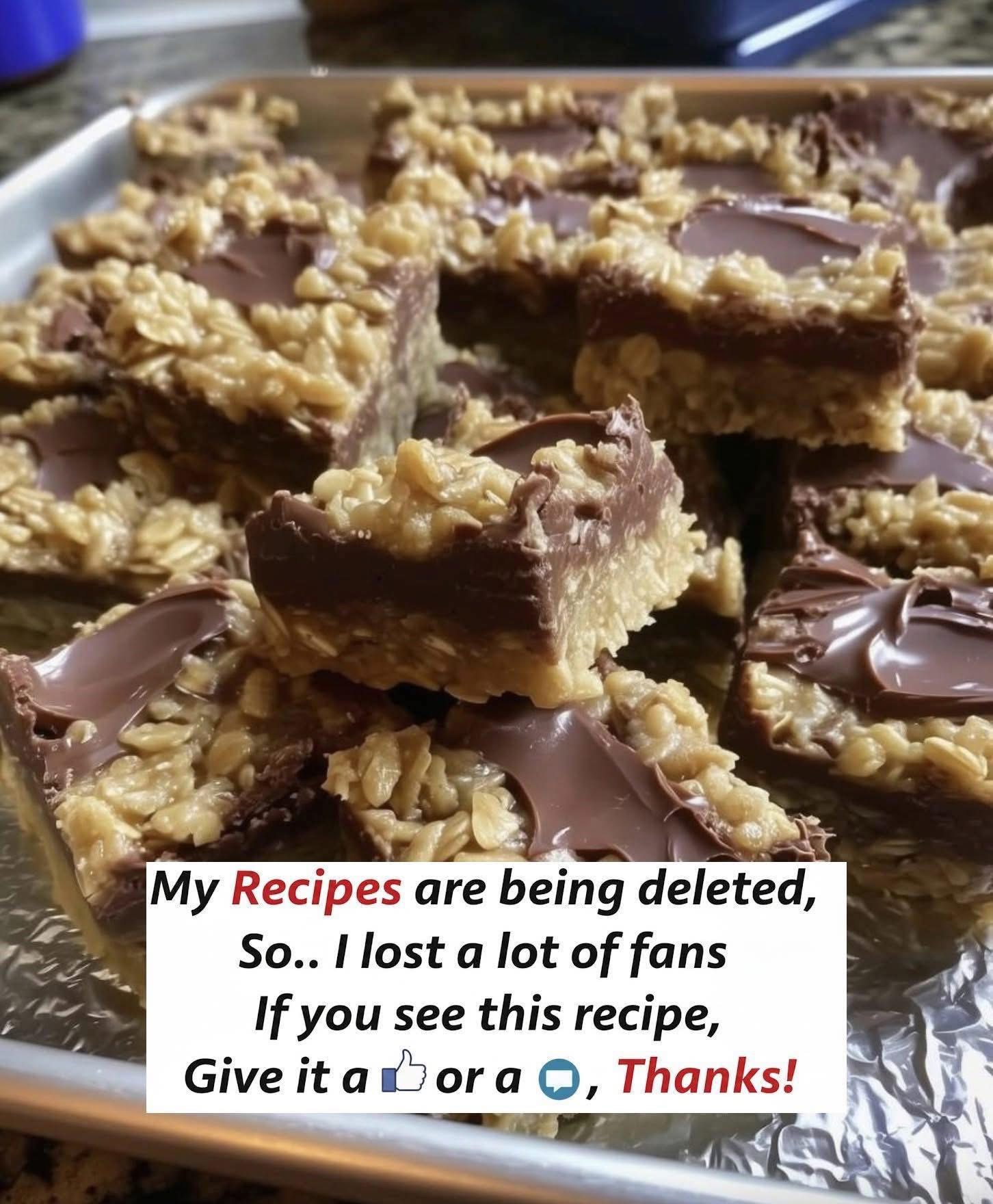 No Bake Chocolate Oat Bars