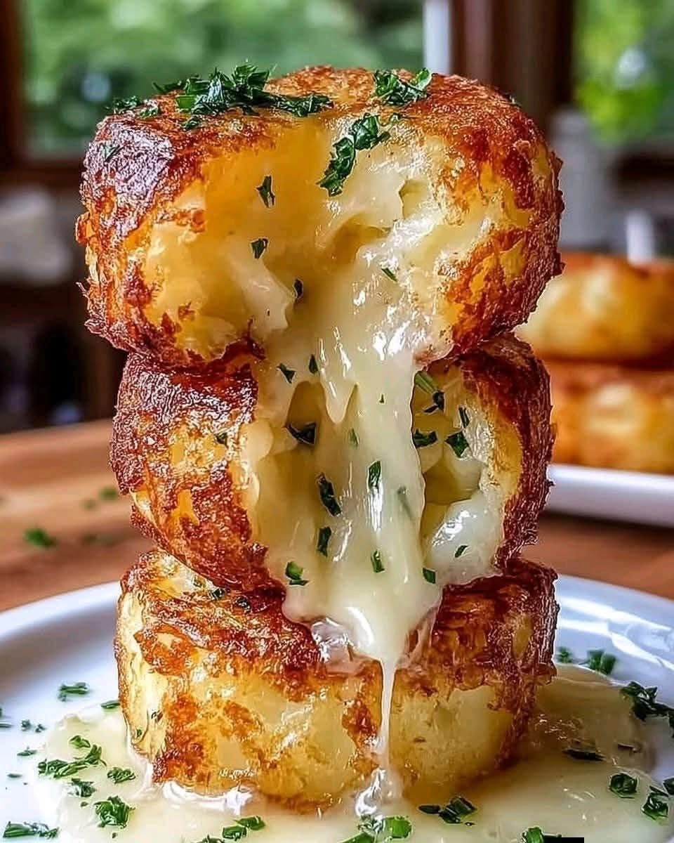 AIR FRYER CHEESY MASHED POTATO PUFFS