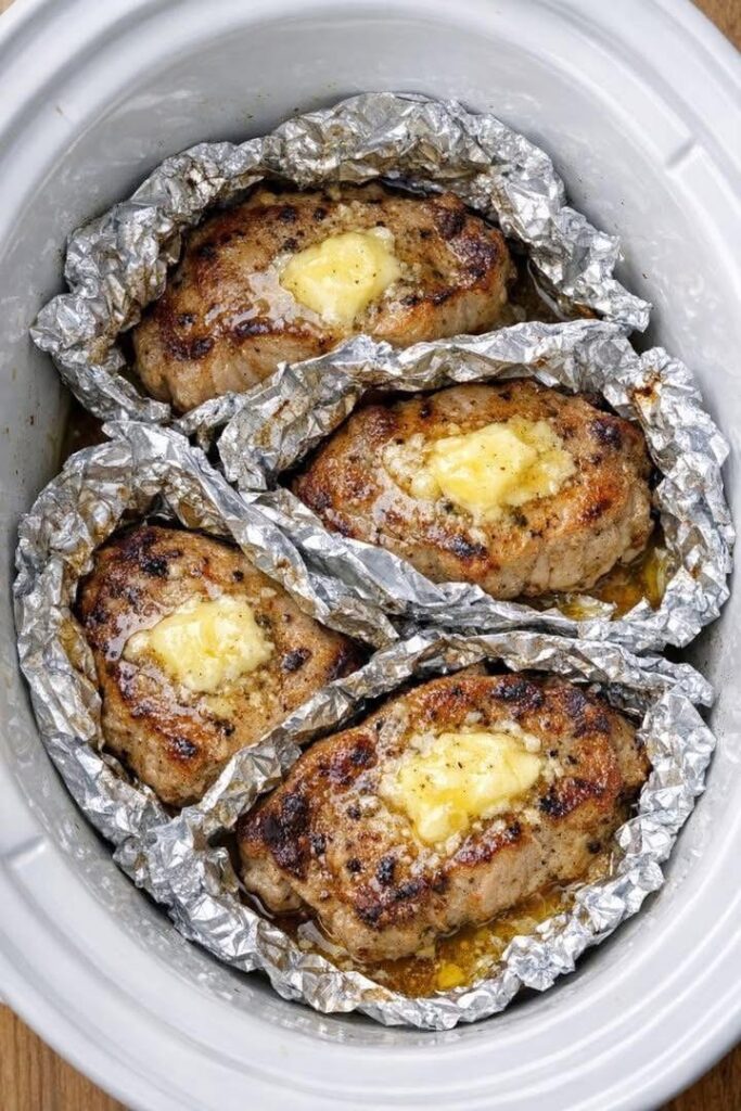 Slow Cooker 3-Ingredient Ranch Pork Chops img 0772