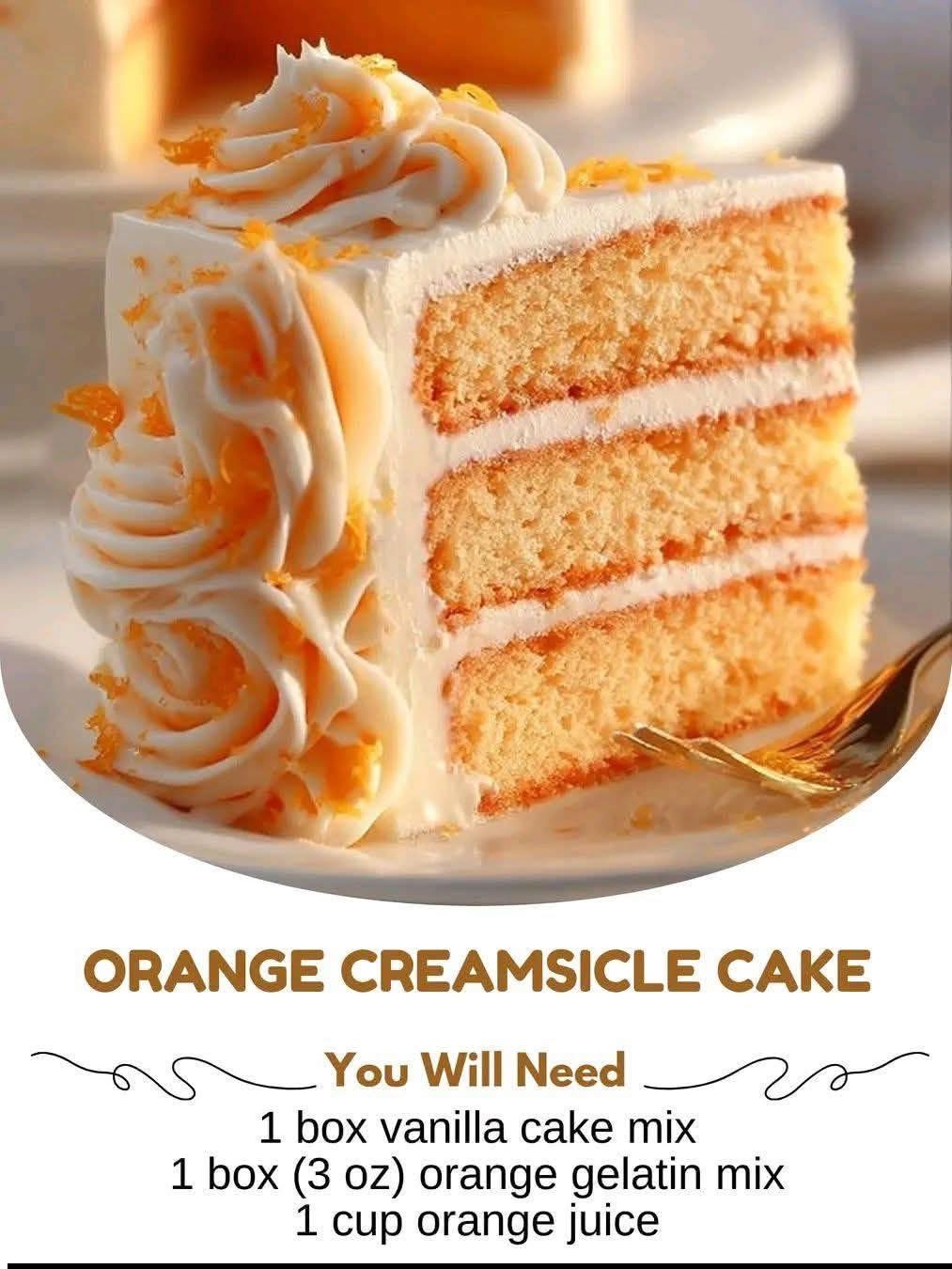 Orange Creamsicle Cake