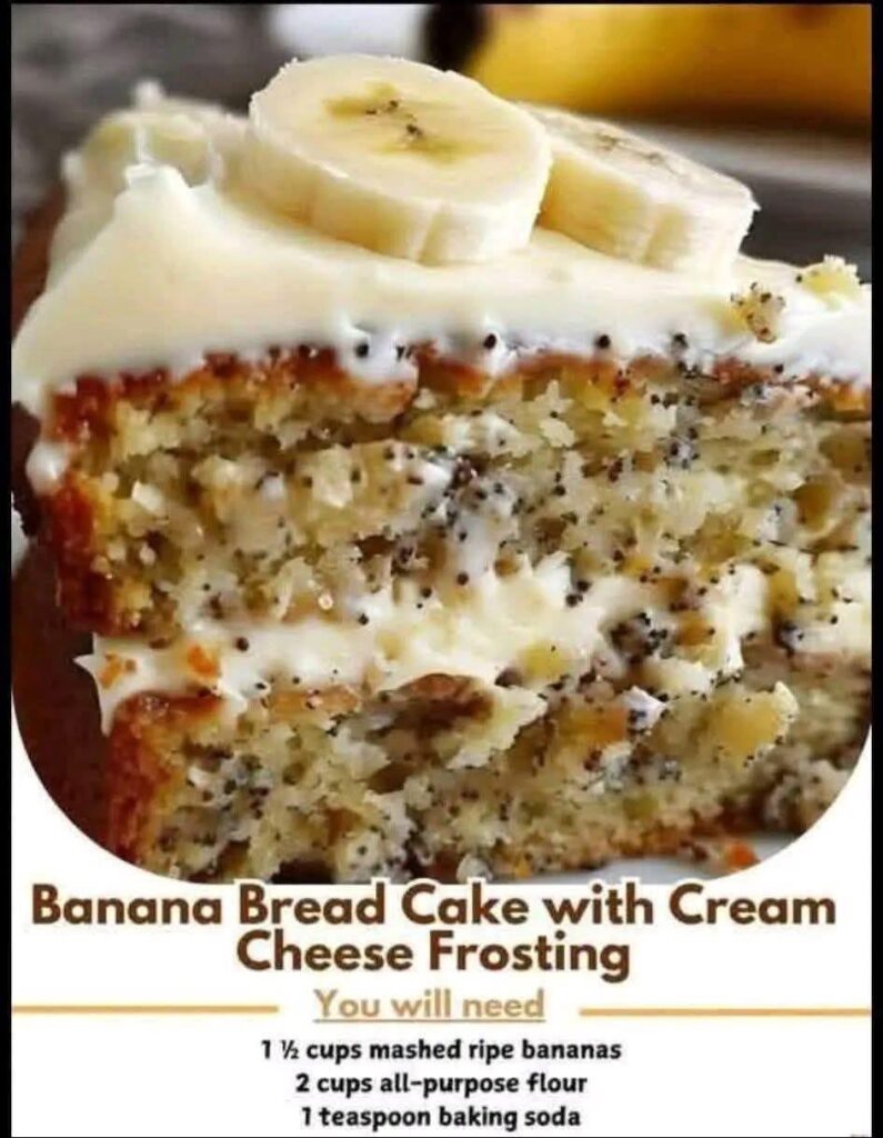 Banana Bread Cake with Cream Cheese Frosting img 0858