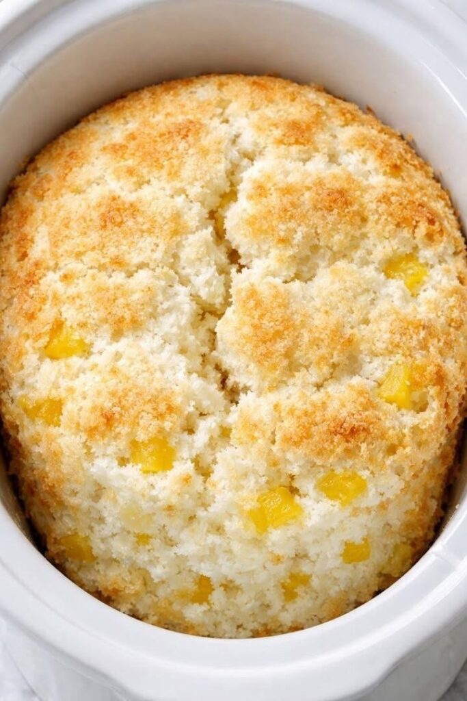 Slow Cooker 2-Ingredient Pineapple Angel Food Cake: The Easiest Dessert You’ll Ever Make img 0874