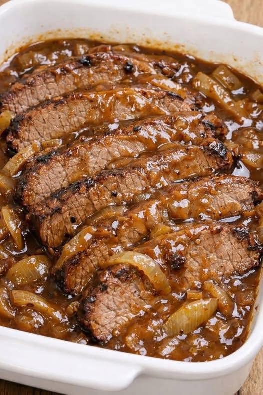 French Onion Soup Salisbury Steak 