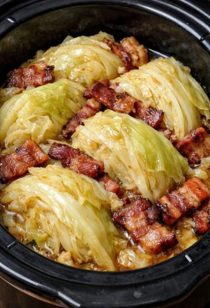Slow Cooker Braised Cabbage and Bacon img 1137
