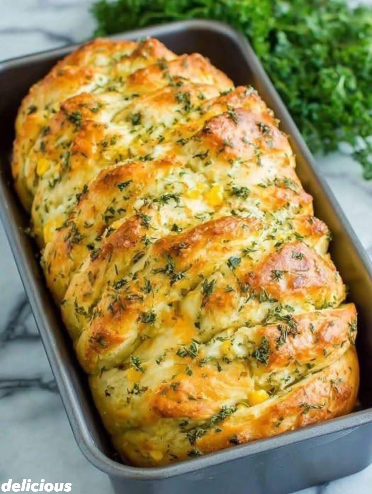 Cheesy Herb Bread Loaf