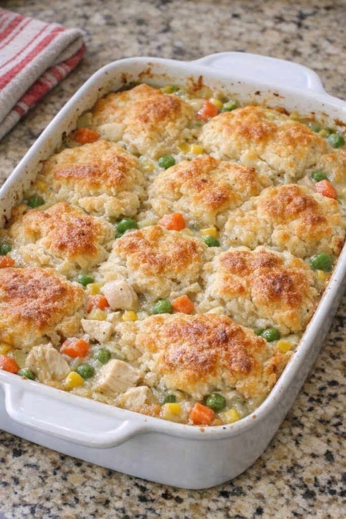 Southern 6-Ingredient Chicken Pot Pie Bake: A Weeknight Comfort Classic img 1257