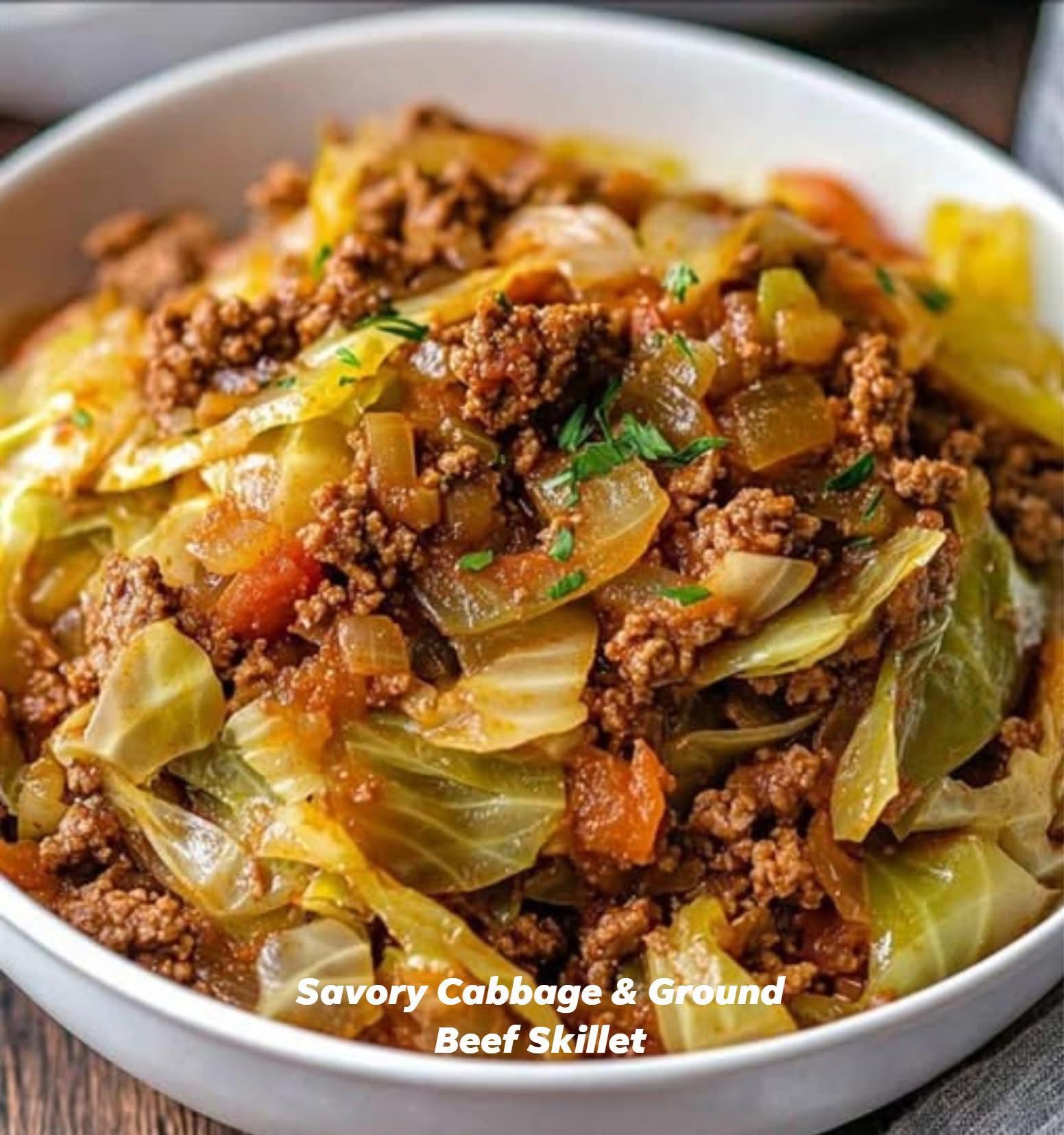 Cabbage and Ground Beef