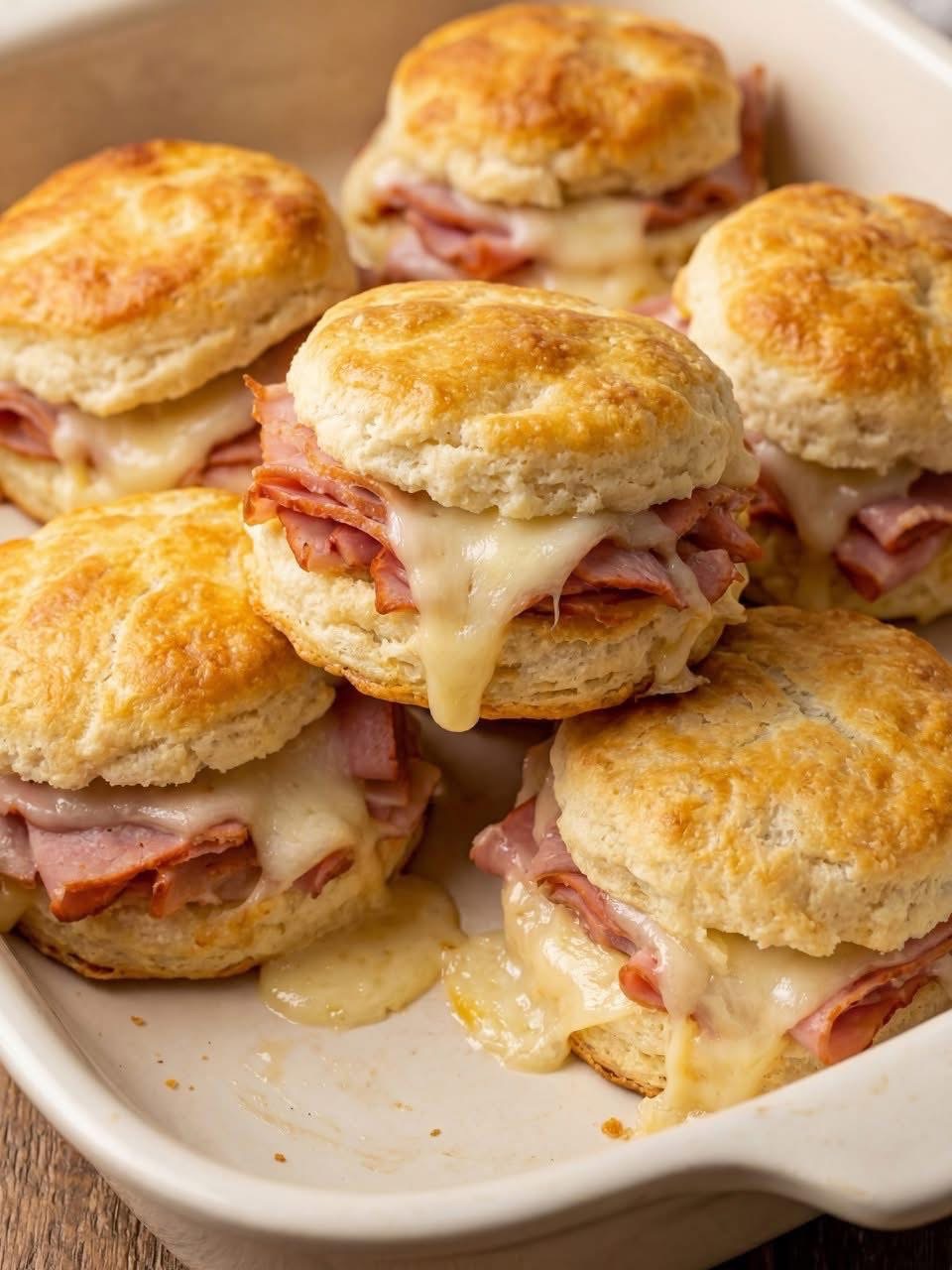 Ham Cheese Biscuit Sliders (Easy Baked Party Snack)