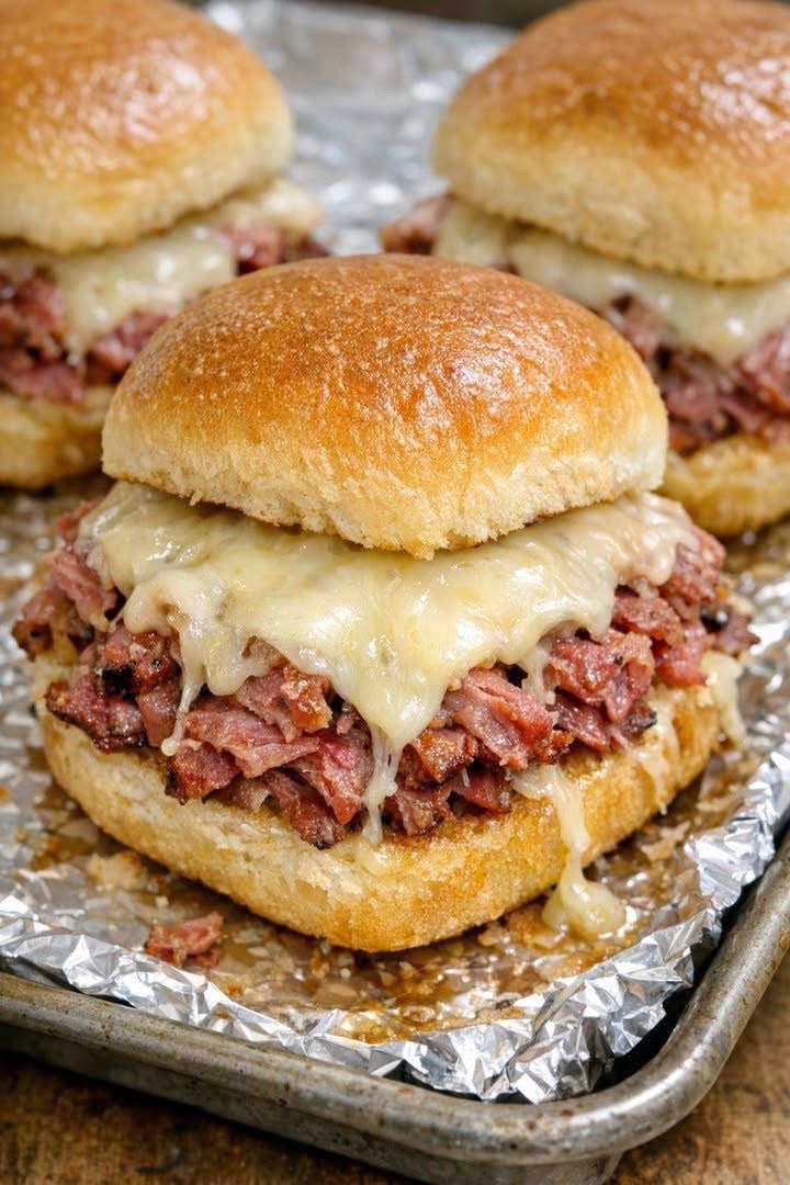 Oven Baked 4-Ingredient Corned Beef Sliders: The Ultimate Party Bite