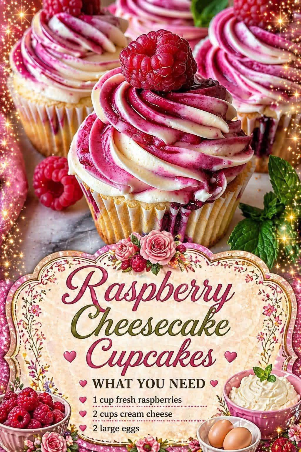 SUMMER RASPBERRY CHEESECAKE CUPCAKE SUMMER RASPBERRY CHEESECAKE CUPCAKE