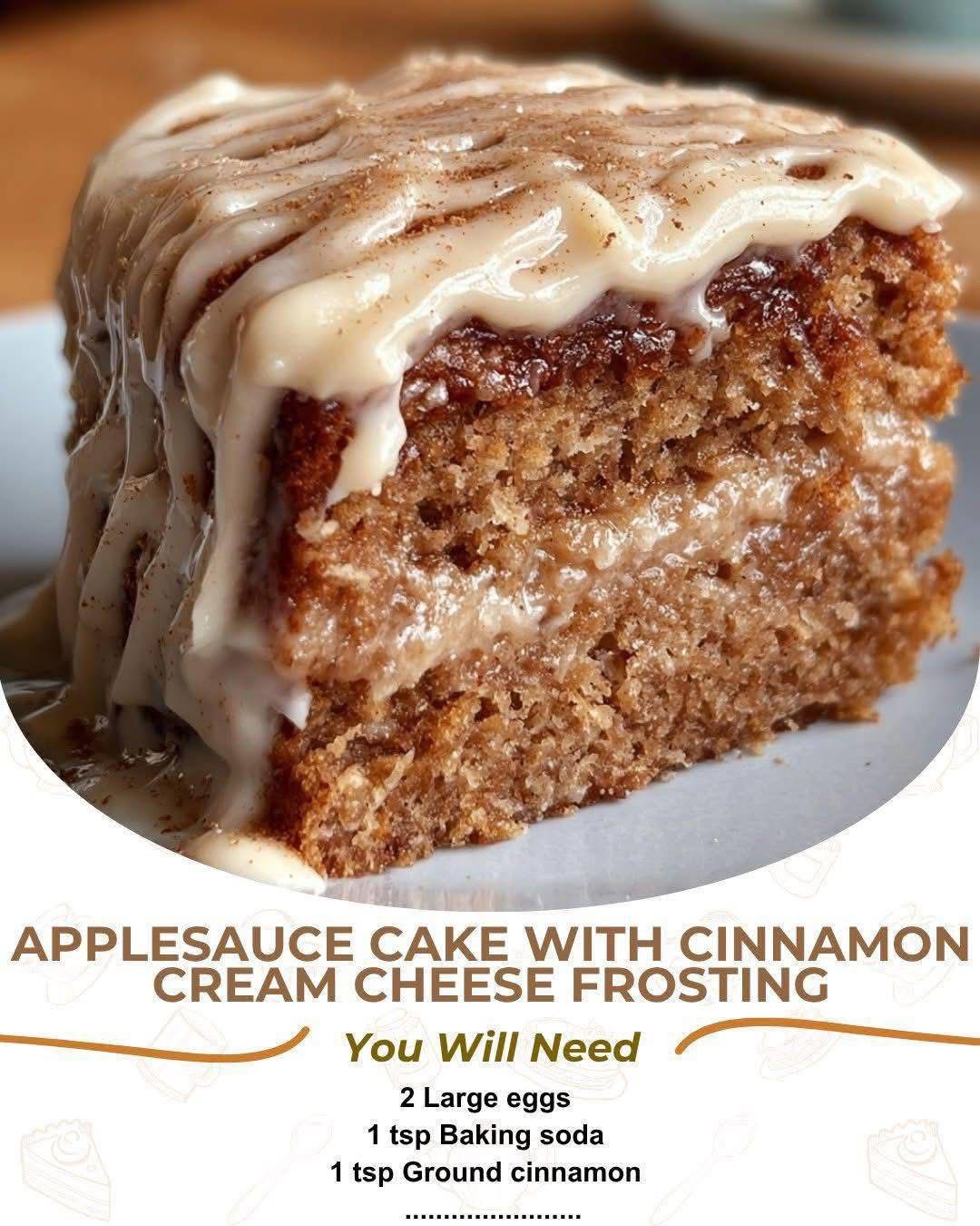 Moist Cake with Cinnamon Cream Cheese Frosting