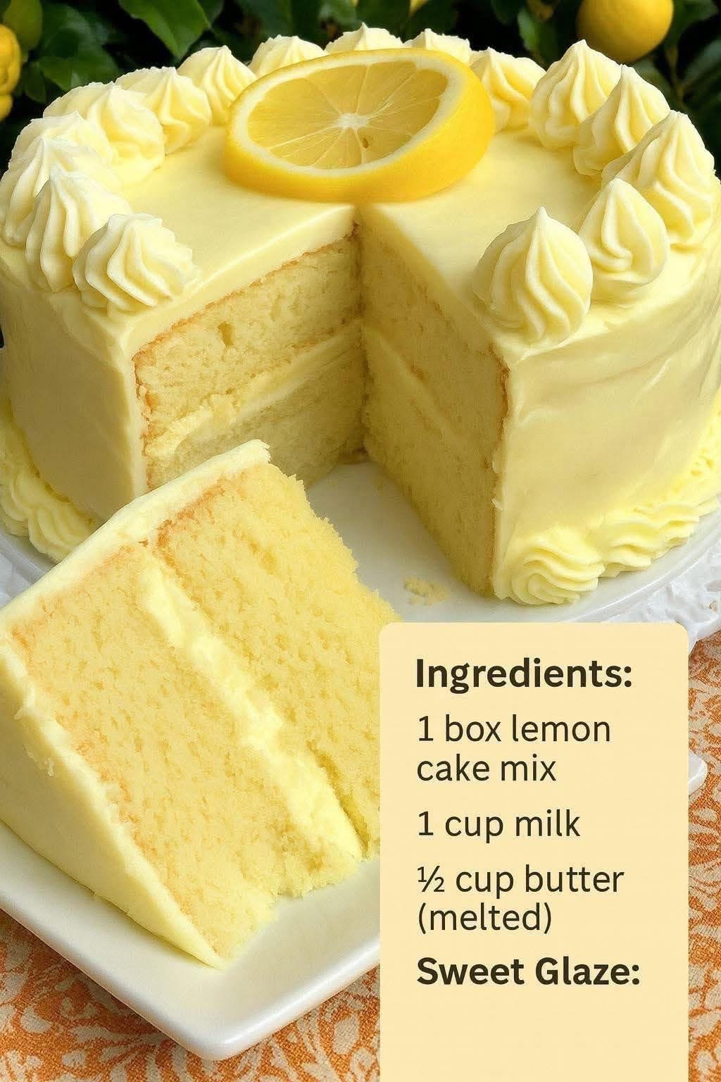 Lemon Cheesecake Cake