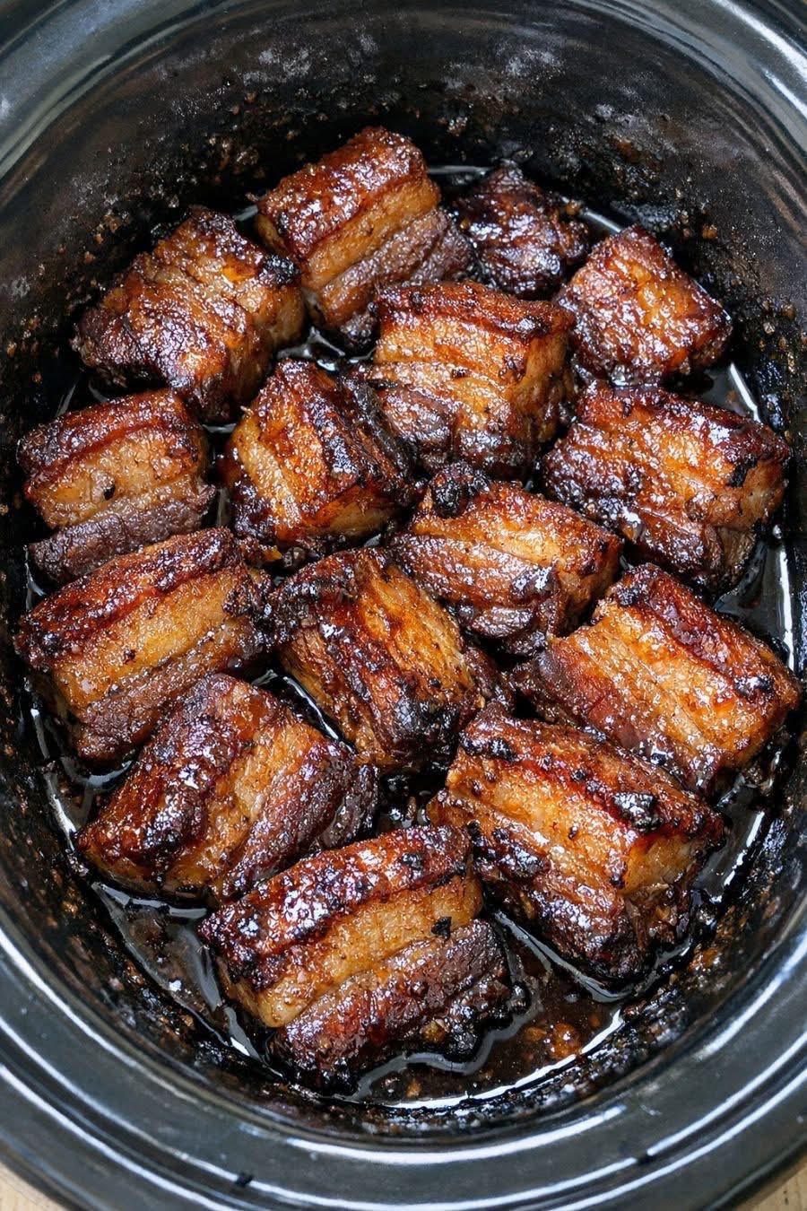Slow Cooker Sticky Asian Pork Belly: Fall-Apart Tender with a Glossy, Irresistible Glaze