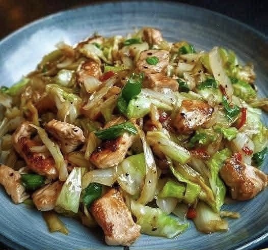 Chinese Chicken Cabbage Stir-Fry img 2214