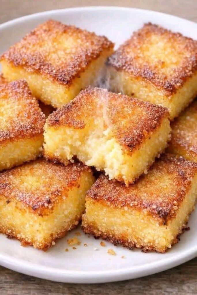 Crispy Coconut Semolina Cake Squares img 2496