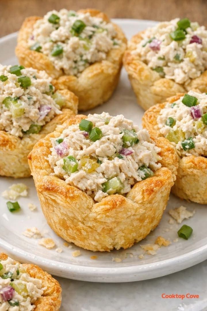 Chicken Salad Pastry Cups