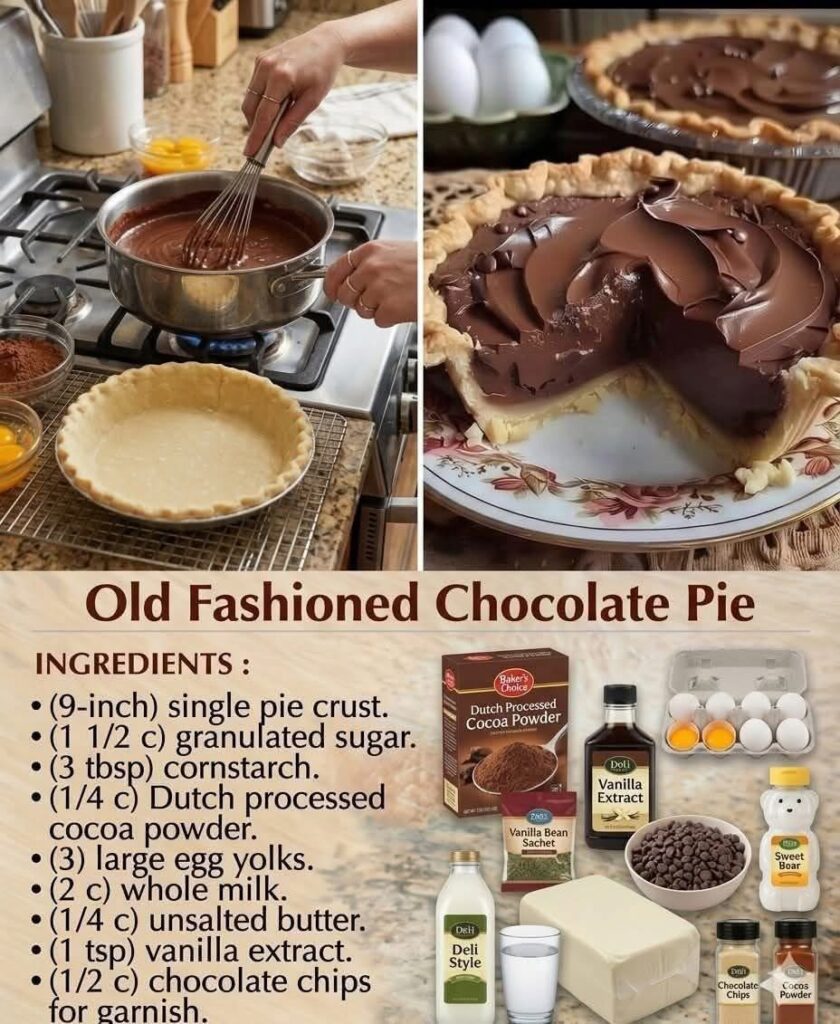 Old Fashioned Chocolate Pie: A Classic Southern Dessert img 2525
