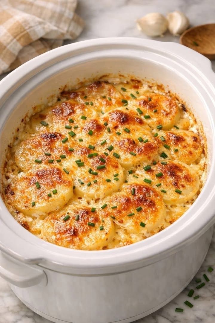 Slow Cooker Creamy Au Gratin Yukon Gold Potatoes: The Ultimate Hands-Off Side Dish