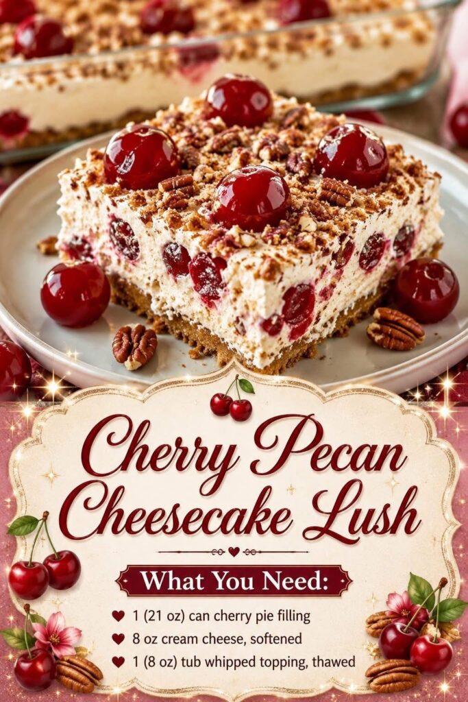 Cherry Pecan Cheesecake Lush img 2633